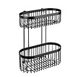 WENKO - Etagère 2 niveaux Classic Plus, noir - vignette