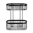 WENKO - Etagère 2 niveaux Classic Plus, noir - vignette