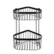 WENKO - Etagère deux niveaux Classic Plus noire - vignette