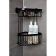 WENKO - Etagère deux niveaux Classic Plus noire - vignette