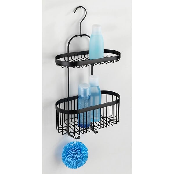 WENKO - Serviteur de douche 2p Classic Plus noir - large