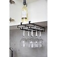 WENKO - Porte-verres pour étagère Klea noir - vignette