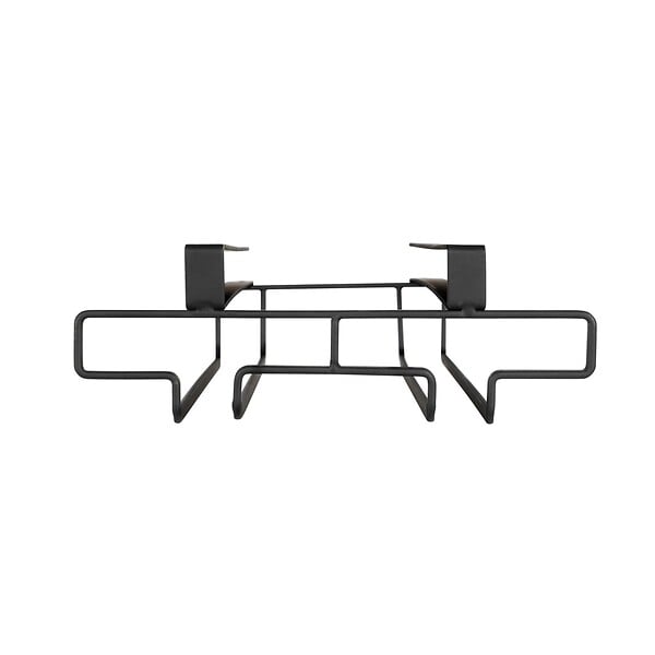 WENKO - Porte-verres pour étagère Klea noir - large