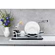 WENKO - Egouttoir à vaisselle - Aluminium - Noir - vignette