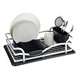 WENKO - Egouttoir à vaisselle - Aluminium - Noir - vignette