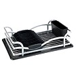 WENKO - Egouttoir à vaisselle - Aluminium - Noir - vignette