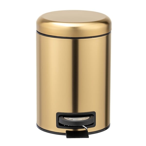WENKO - Poubelle à pédale Leman - Inox - Or - Mat - 3L - large