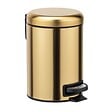 WENKO - Poubelle à pédale Leman - Inox - Or - Mat - 3L - vignette