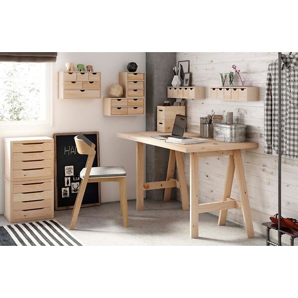 ASTIGARRAGA KIT LINE - Bloc 2x2 tiroirs plaqué pin - large