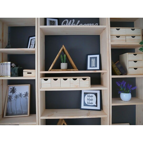 ASTIGARRAGA KIT LINE - Bloc 2x2 tiroirs plaqué pin - large