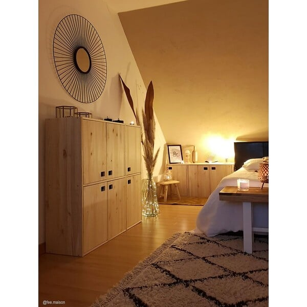 ASTIGARRAGA KIT LINE - Meuble Dinamic 1 Porte - Module vertical - Pin massif - 53.5x37.5x33cm - large