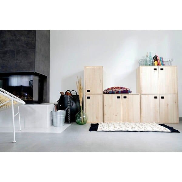 ASTIGARRAGA KIT LINE - Meuble horizontal 2 portes Dinamic - Pin massif - large