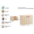 ASTIGARRAGA KIT LINE - Meuble horizontal 2 portes Dinamic - Pin massif - vignette