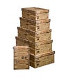 5 FIVE SIMPLY SMART - Lot de 6 Boites de rangement avec coins en métal  effet cagette - vignette