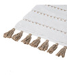 5 FIVE SIMPLY SMART - Tapis de Salle de bain Taupe en Coton avec pompons  50 x 75 cm - vignette