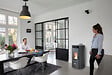 QLIMA - Poêle à granulés Ronda 110 S-Line Smart - Acier - Noir - 10.3kW - vignette