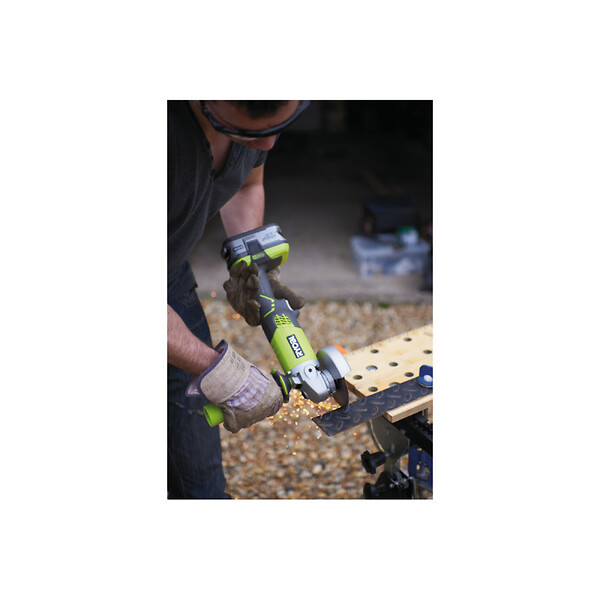 RYOBI - Ryobi - Meuleuse D'angle à Batterie 18v 4,0ah Li-ion Disque 115 Mm - R18ag-140s - large