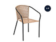 JARDILINE - Lot de 4 Fauteuil en jardin en résine tressée imitation rotin Cocos - Jardiline - vignette