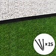 GT GARDEN - Bordure de jardin droite noire - 4,5 cm x 5 mètres avec 25 piquets d'ancrage - vignette