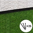 GT GARDEN - Bordure de jardin droite noire - 5,8 cm x 5 mètres avec 25 piquets d'ancrage - vignette