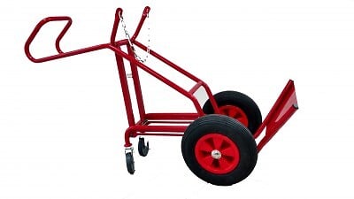 FIMM - Fimm - Diable Porte Bouteille Charge 250 Kg Avec Béquille Escamotable à˜ Roues Pn 400 Mm - large