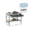 SIMON RACK - SimonRack - Etabli gris 842x1510x760 mm Charge 600 Kg - SIMONWORK BT0 BOX 1500 Simon Rack - vignette