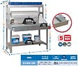SIMON RACK - Simonrack - Kit Etabli Avec Tiroir 1440x1200x750mm - Bt-4 Box 1200 Bleu/bois - vignette