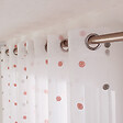 C MA DECO - Voilage pois brodé 8 oeillets 140x240cm gris rose - vignette