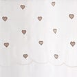 C MA DECO - Voilage brodé feuillage 8 oeillets140x240cm blanc - vignette