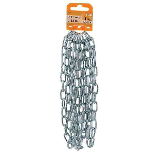 SUKI - Chaîne soudée maille courte 3mm x 2.5m - large
