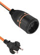 ELECTRALINE - Prolongateur Electrolock - Pour jardin - Orange et noir - 40m - vignette