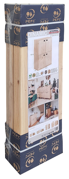 ASTIGARRAGA KIT LINE - Meuble 4 portes Dinamic - Pin massif - large