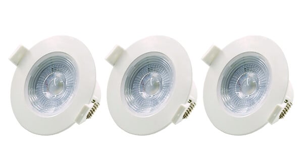 MODE DE VIE - Spot à encastrer - Lot de 3 - Blanc - 5W - large