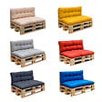 RED DECO - Set 2 coussins palette d'extérieur RIOU Gris Polyester 120 x 80 x 15 cm - vignette