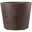 DEROMA - vaso millennium brownstone à réserve d'eau et roulettes 59 cm - vignette