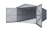 YARDMASTER - Garage 1024A - Métal  - Anthracite et aluminium  - 20.31m2 - vignette