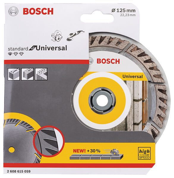 BOSCH - Disque Diamant Universal PRO 125x22.23x10mm - large