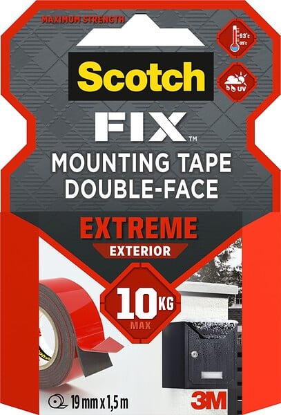 SCOTCH - Double-face extrême intérieur et extérieur 1.5mx19mm - large