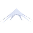 OUTSUNNY - Tente de jardin XXL en étoile bâche anti-pluie voile d'ombrage toile de camping 10L x 10l x 4H m polyester haute densité 210D imperméable bleu clair - vignette