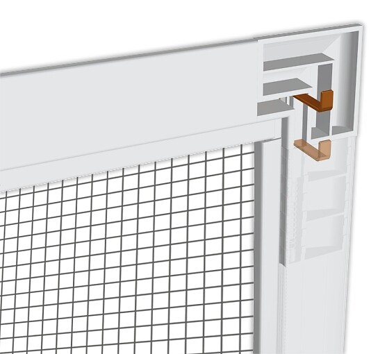 WINDHAGER - Kit moustiquaire pour fenêtre - cadre fixe - Blanc - 130x150cm - large