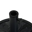 OUTSUNNY - Pied de parasol rond base de lestage Ø 48 x 34H cm ciment HDPE motif fleurs de lys poids net 13 Kg noir - vignette