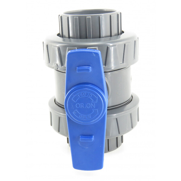 INTERPLAST - Ø 50 Mm Vanne Pvc Pour Piscine - Gamme Version 2020 - large