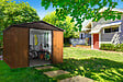 YARDMASTER - Abri de jardin 1013WGY - Métal - Marron - 10.76m2 - vignette