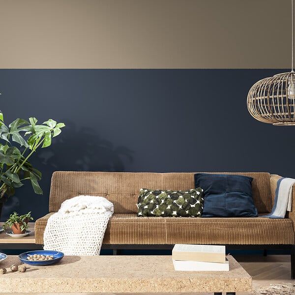 DULUX VALENTINE - Peinture Crème de Couleur - Indigo - Satin - 0,5L - large