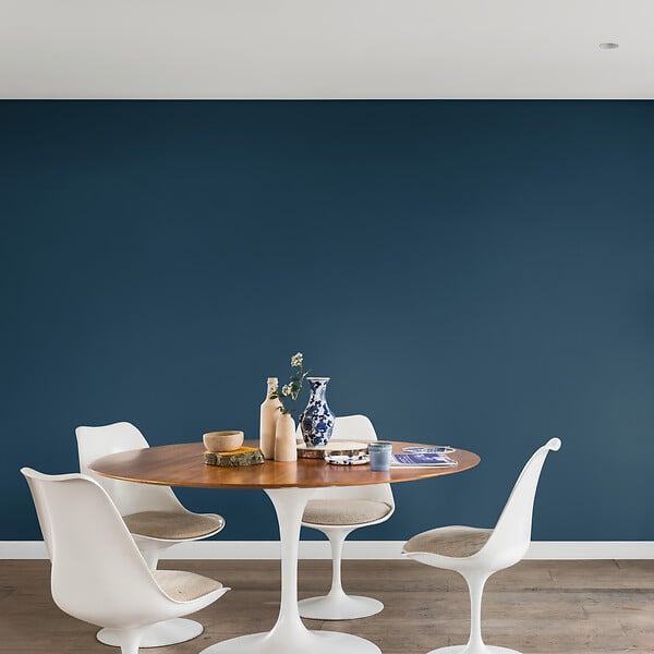 DULUX VALENTINE - Peinture Crème de Couleur - Bleu Paon - Satin - 2,5L - large