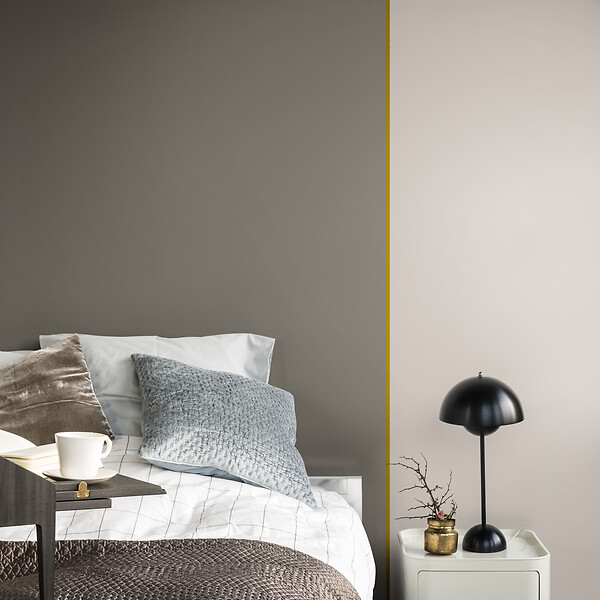 DULUX VALENTINE - Peinture Crème de Couleur - Terre Cendrée - Satin - 1,25L - large