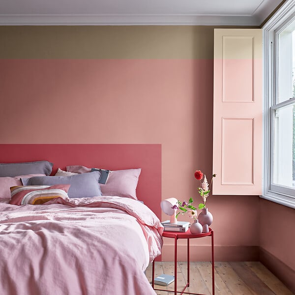 DULUX VALENTINE - Peinture Crème de Couleur - Vieux Rose - Satin - 1,25L - large