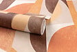 GRANDECO - Papier peint Dufy all over terracotta - L10xl0,53m - vignette