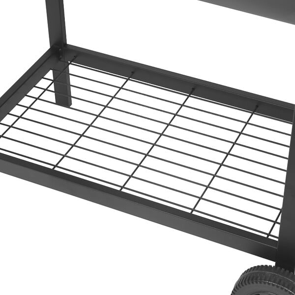 RED DECO - Barbecue charbon de bois 2 grilles ALABAMA Noir Acier inoxydable - large