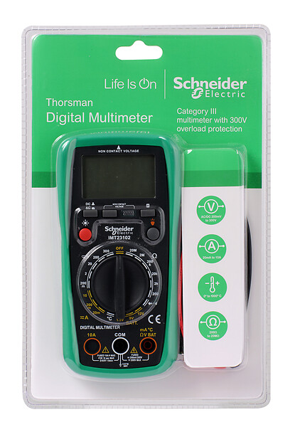 SCHNEIDER ELECTRIC - Multimètre numérique Cat III 300V - large